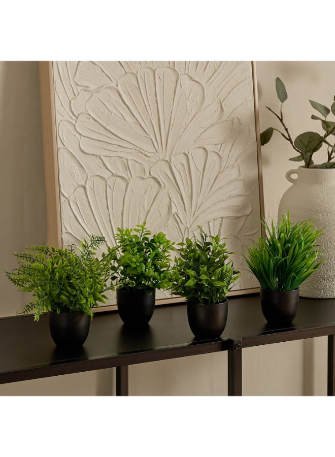 Home Box Evergreen Mini Artificial Succulent Greenery Set of 4 - Image 1